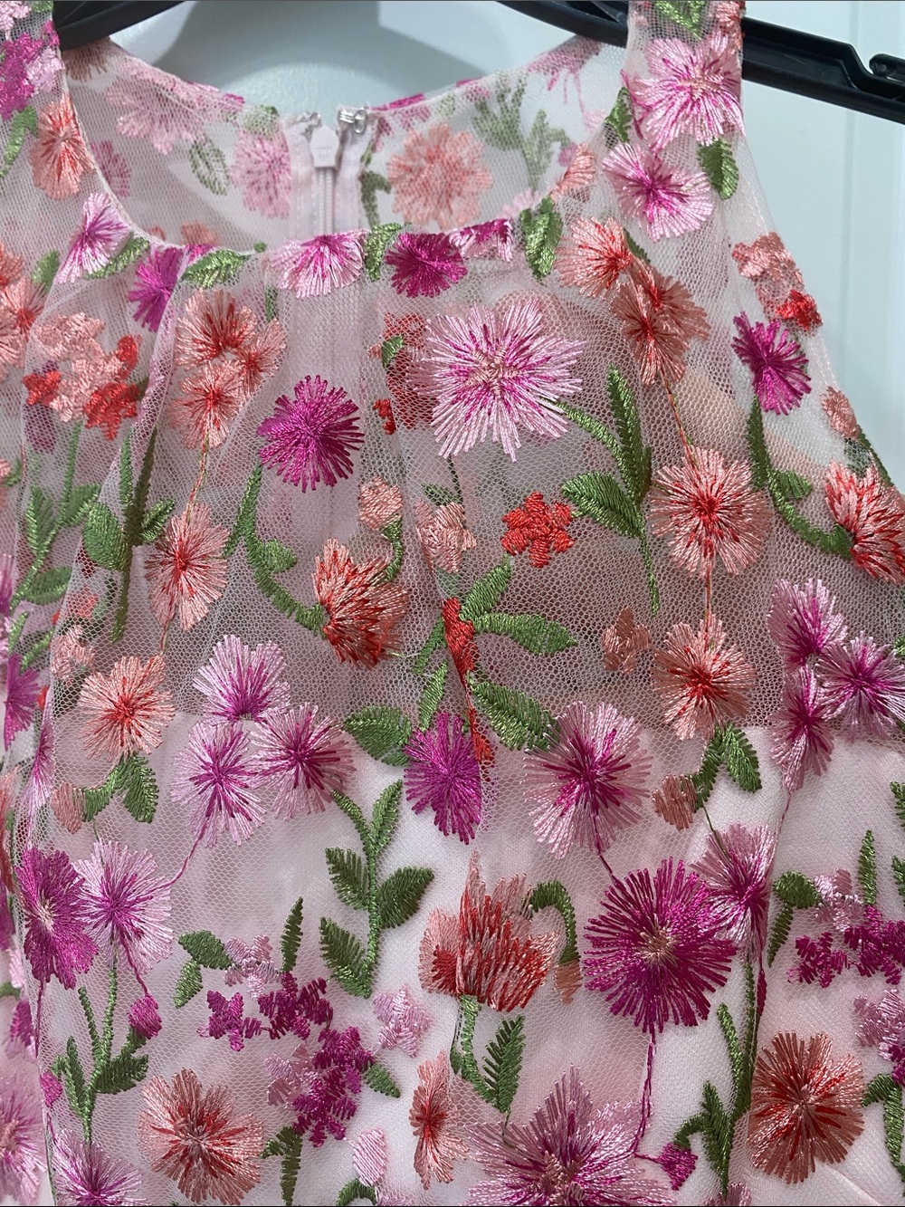 NWT Adrianna Papell Pink Multi Floral Halter Midi Dress size 10 - Picture 5 of 13